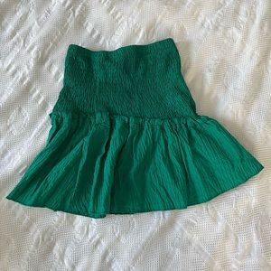 Asymmetrical seam skirt